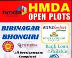 Open plots for sale Bhongir Hmda