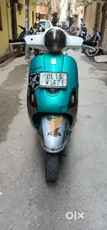 Vespa scooty Green colour