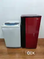 Lg washing machine & lg single door with shipping @12999*.