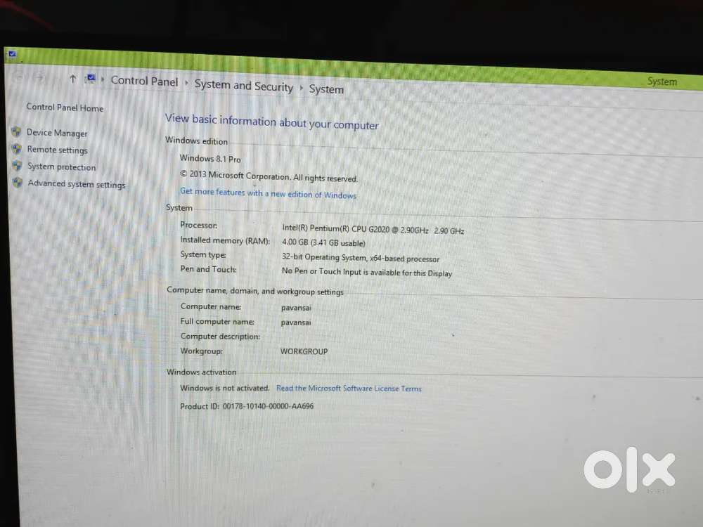 24 inches led screen with CPU