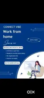 Work from home opportunity without any fee