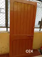 Old single wooden door
