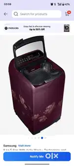 Samsung Top load 8 kg 5 Star Fully automatic