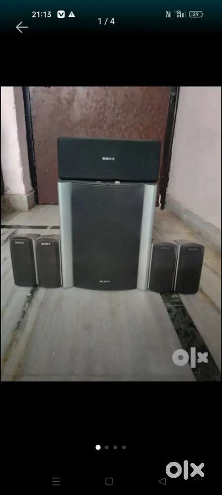 Sony 5.1 Home theatre 5 speaker 8 chess active subwoofer used any avr