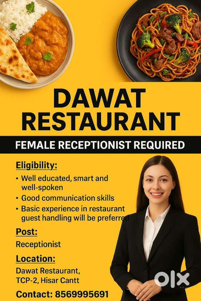 Female receptionist