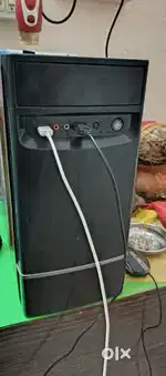 Desktop  monitor, keyboard mouse cpu