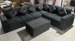 L shape brand new luxury design sofa set with coffee table get at fact
