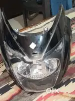 TVS pulsar 125 headlight damege