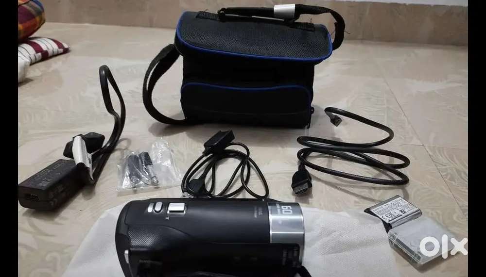 Sony Handycam with extra batteries and case