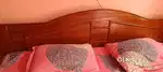 1 king size bed(6x6.5)with box(Aakashia Wood)