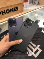 Mint condition 14 Pro Max 128gb Colour Deep purple and Black for 58000