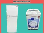 'fridge and washer solutions. appliance combos. REFURBISHED APPLIANCES
