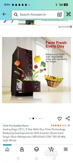 Fridge (Godrej Edge Duo)237 Liter