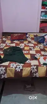 Double bed with mattress