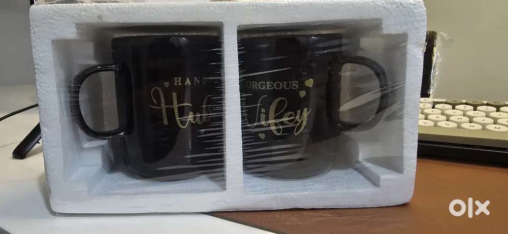 Perfect Gift for Couples! Stylish 'Hubby-Wifey' Mug Set - Just ₹249