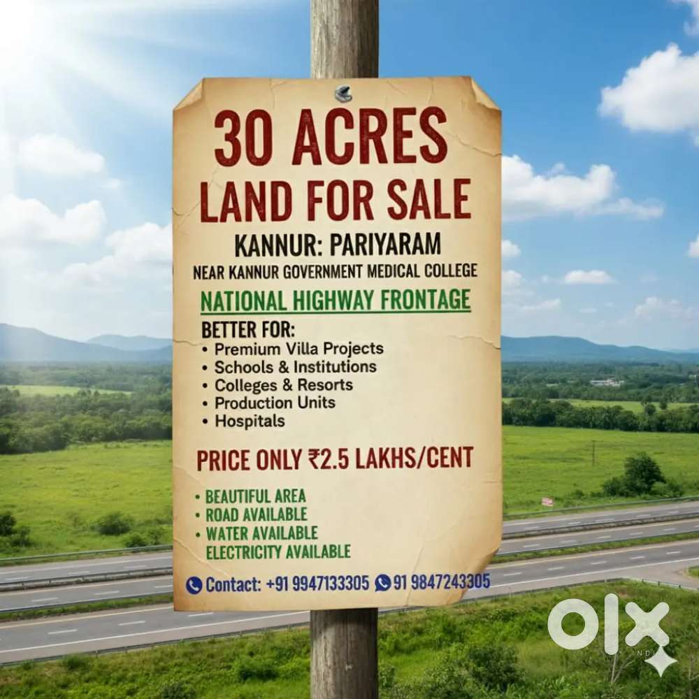 30 acre plot for sale