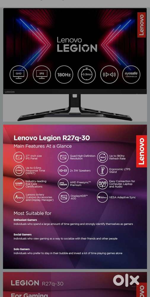 Lenovo led monitor