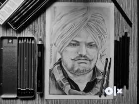 This sketch dedicated to the greatest singer (Sidhu moosebala) DM me for your own sketch...