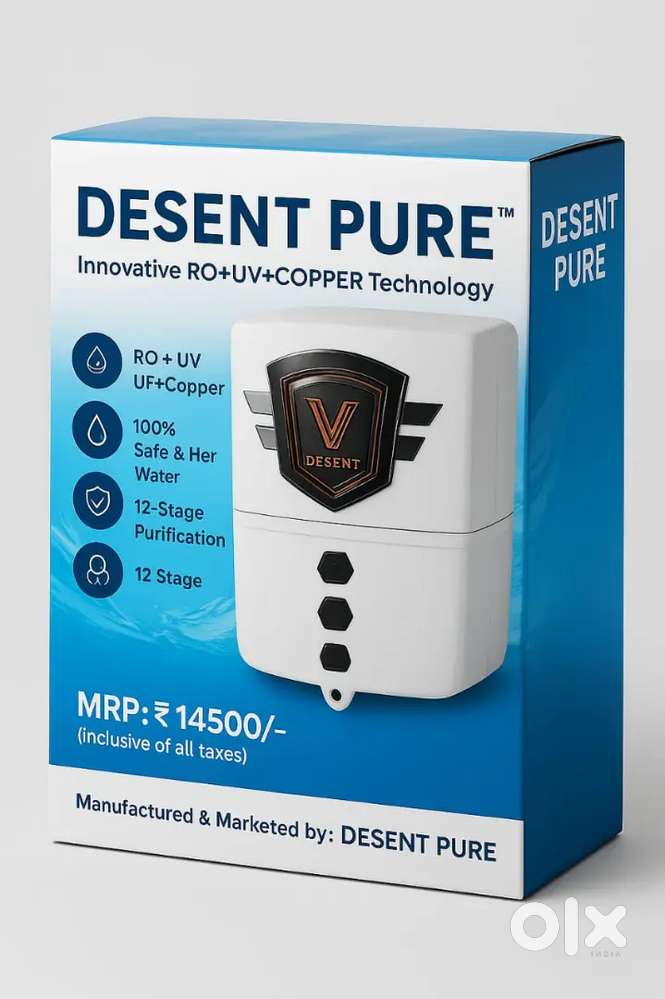 DESENT pure 13 L storage RO WATER PURIFIERS copper mineral Alkaline