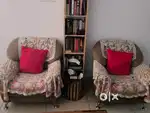 Fabric three plus two sofa