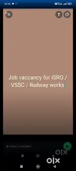 Electrical supervisor required for VSSC/ISRO works.