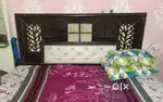Double bed with mattress, lloyd 1ton window AC with stabilizer