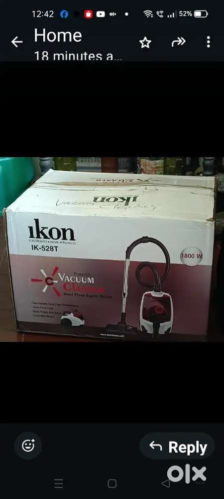 Microwave oven and vacuum cleaner