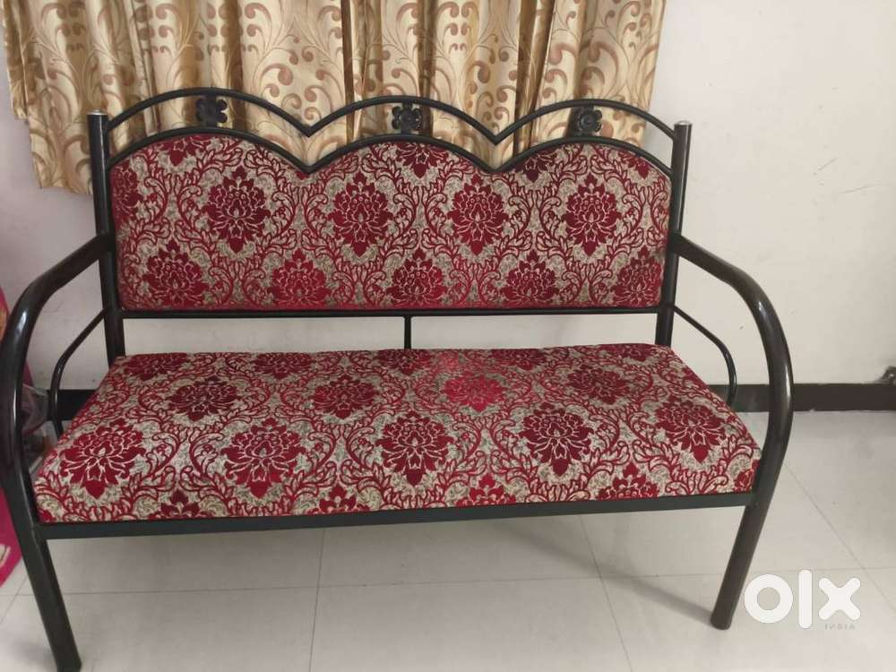 Sofa Set – 3-Seater + 2 Chairs + 2 Single Seaters – Good Condition