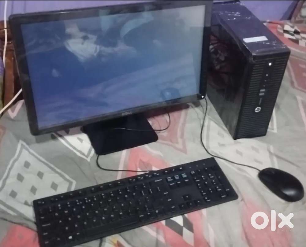 Computer and samsung a15 5g mobile and  printer