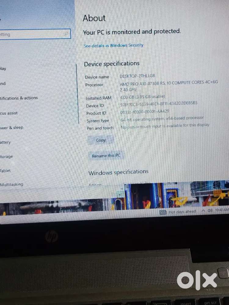 Hp Laptop desktop-THLLGB