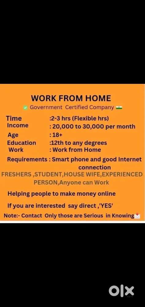 WORK FROM HOME GENUINE OPPORTUNITY