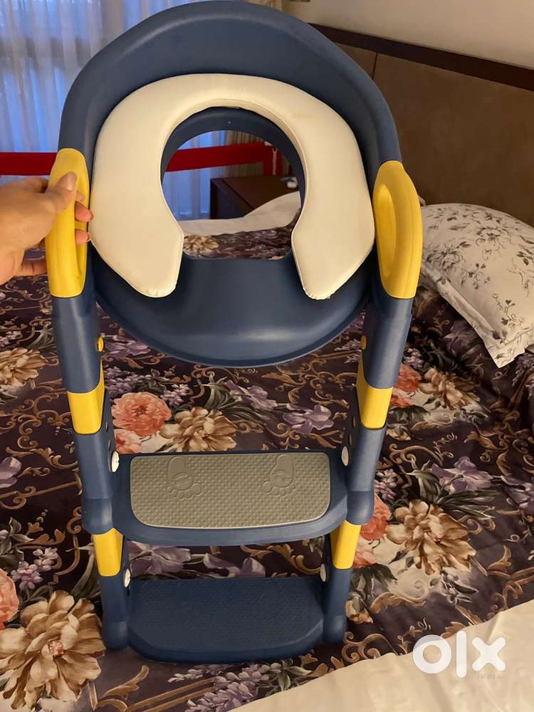Training potty seat with ladder