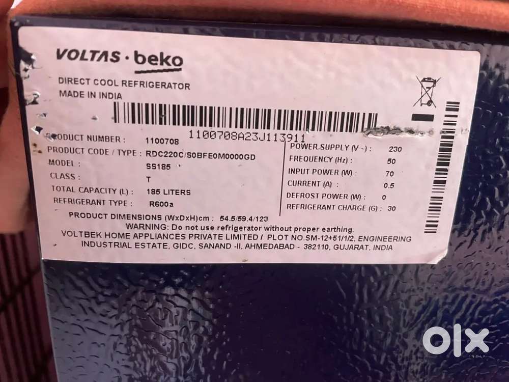 Nex condition fridge