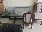 6 seater wooden dining table