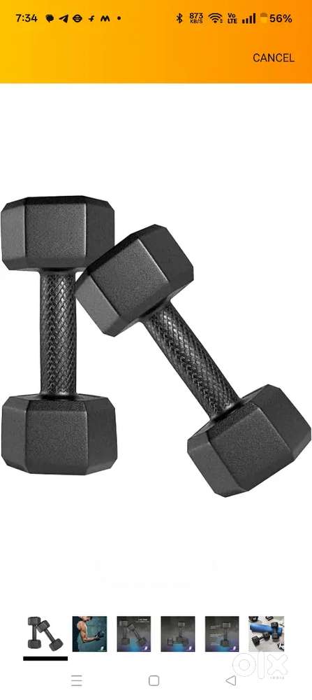 A pair of 5 kg Dumble of Amazon brand