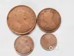 Victoria Queen (British india) coin set 163 yrs old coins