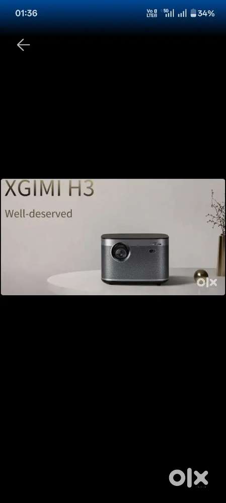 Xgimi H3 new projector with upto 200 inch projection 4k with screen