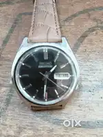 Seiko 5 actus automatic perfect working vintage watch pure leather