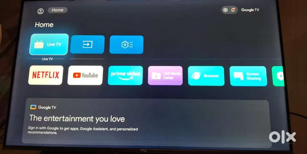 Vu 50 LED TV (Model: 50GloLED) - Used