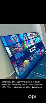 Big off on LED TV all sizes Smart Android WiFi box pack 1 year waranty