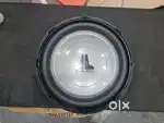JL Audio 12 inch car audio subwoofer with tuned enclosure