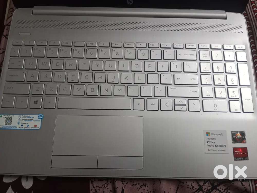 HP15s Ryzen 3 lap  8GB RAM  Windows 11  Office H&S  Good Condition