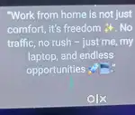 Work from home, calling related work