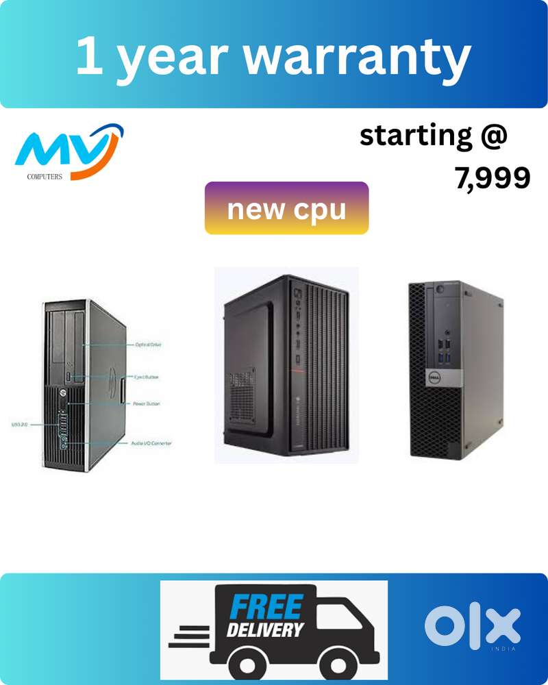 CPU - i5 Process  Monitor  Keyboard Mouse  Ram - 8gb DDR3