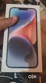I phone 14plus 128gb blue colour with   Box cable