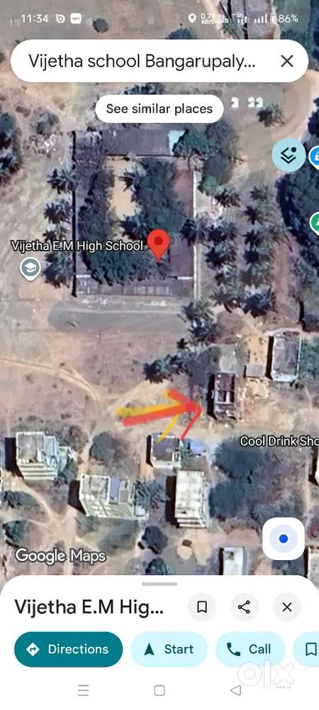 Plot for sale near Vijetha school, Bangarupalyam