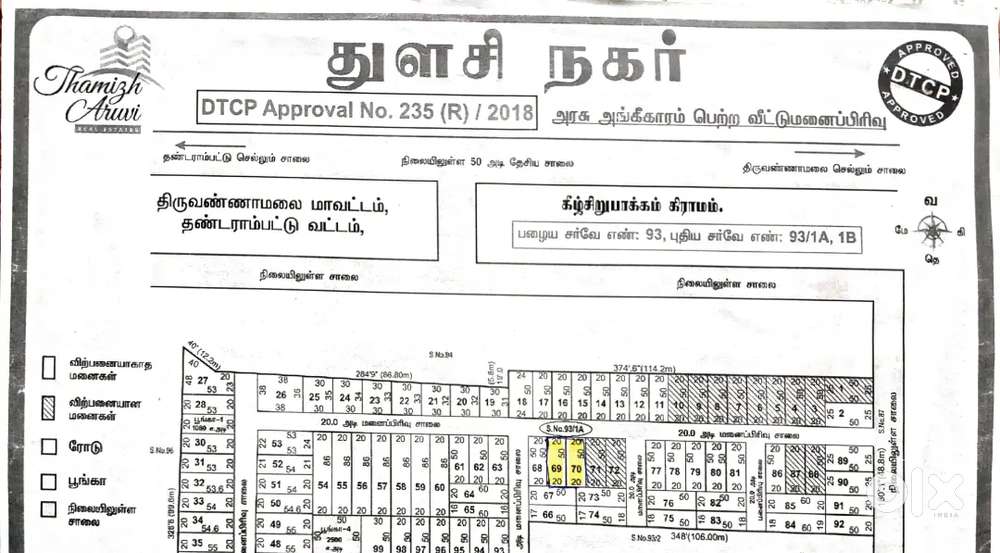 Plot for sale in Tiruvannamalai