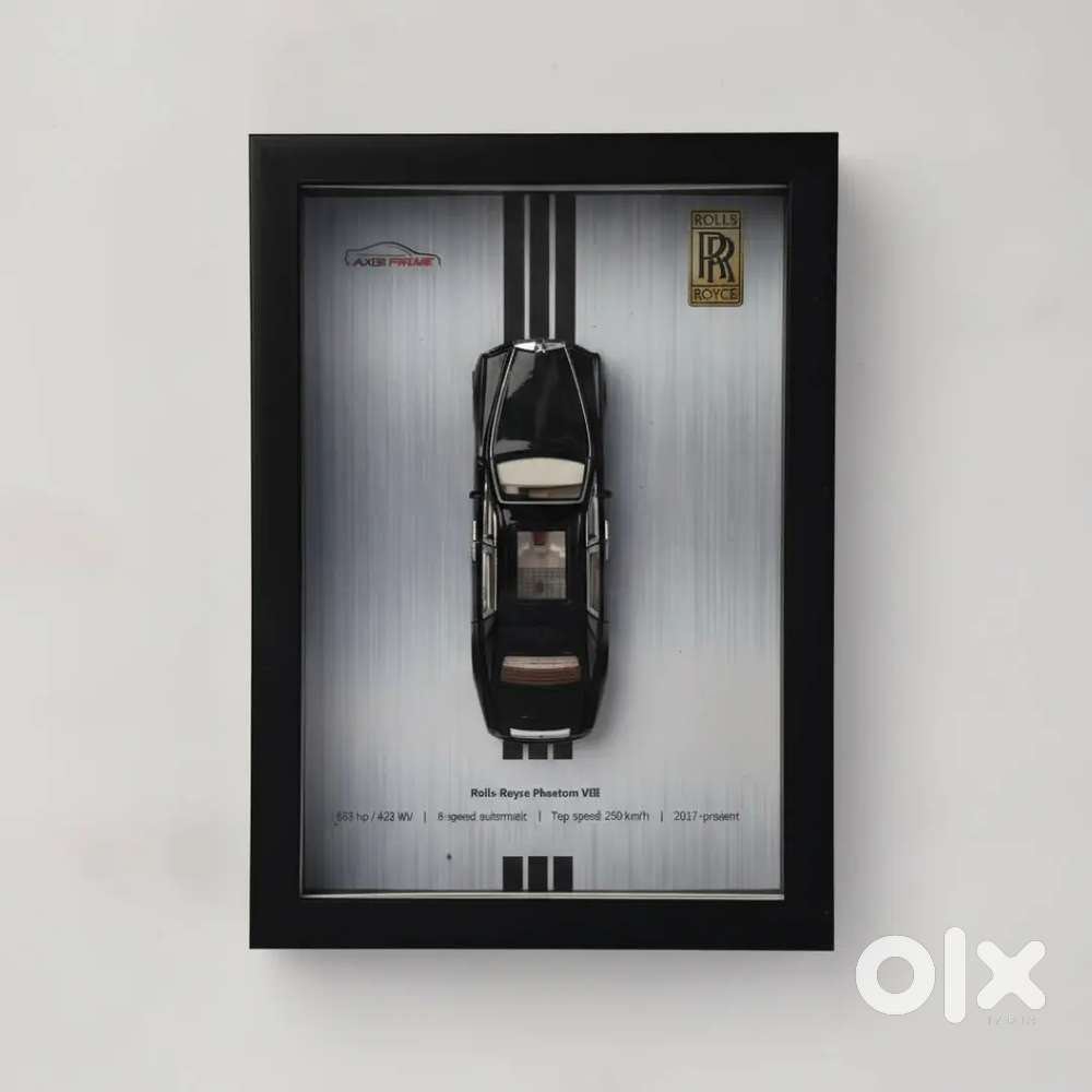 Luxury 3D Car Frame – Rolls-Royce  Premium Décor Item