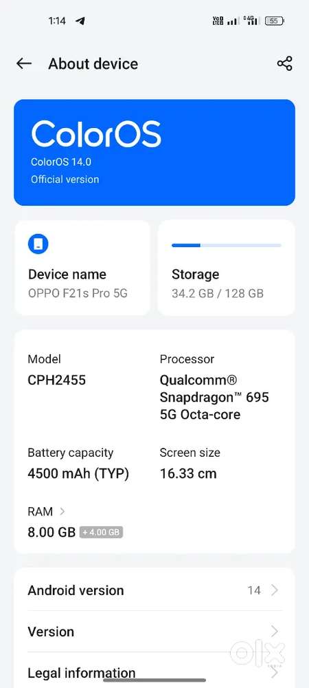 OPPO F21s Pro 5G