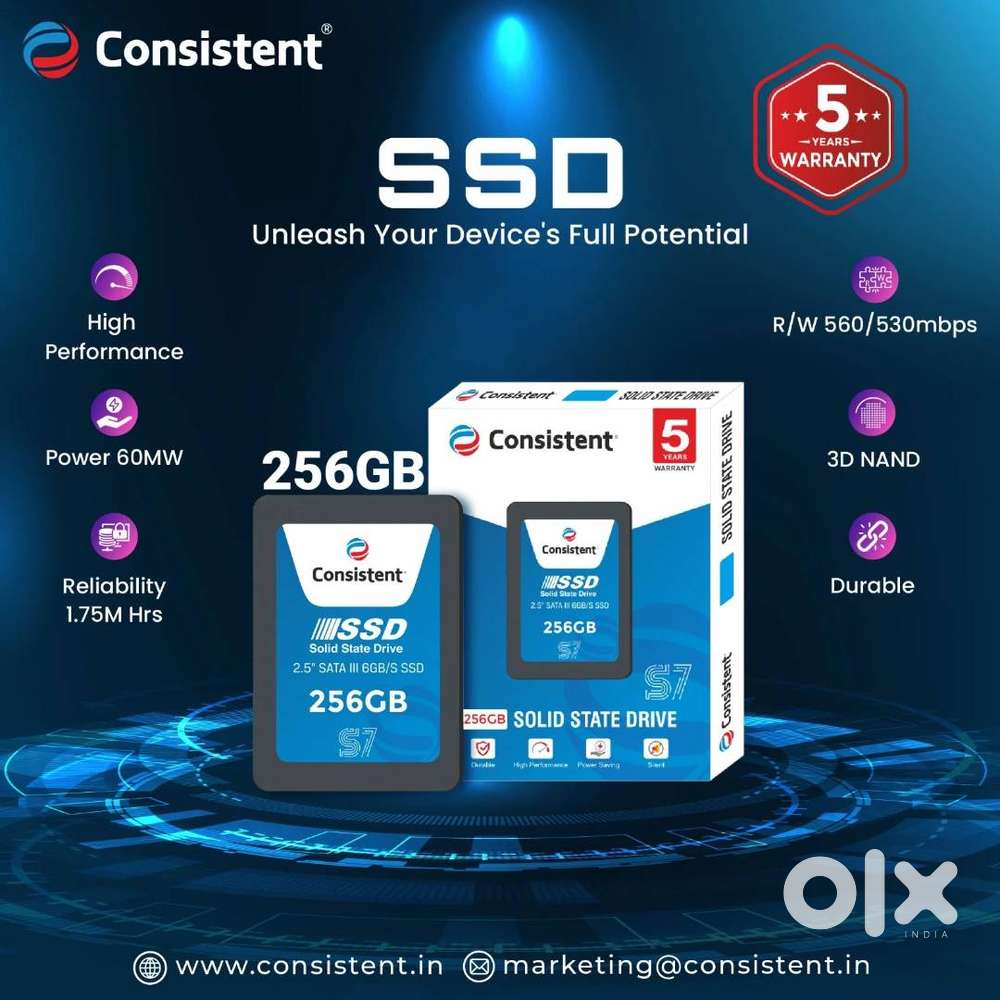 Consistent Sata 256GB SSD